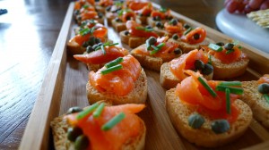 Smoked Salmon Toast Points