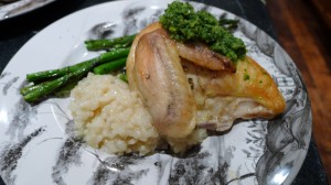 Chicken, Risotto, Asparagus