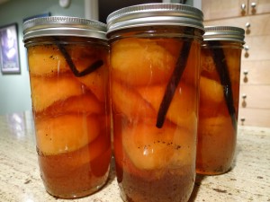 Peaches in Vanilla Syrup