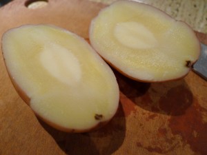par-boilded potatoes